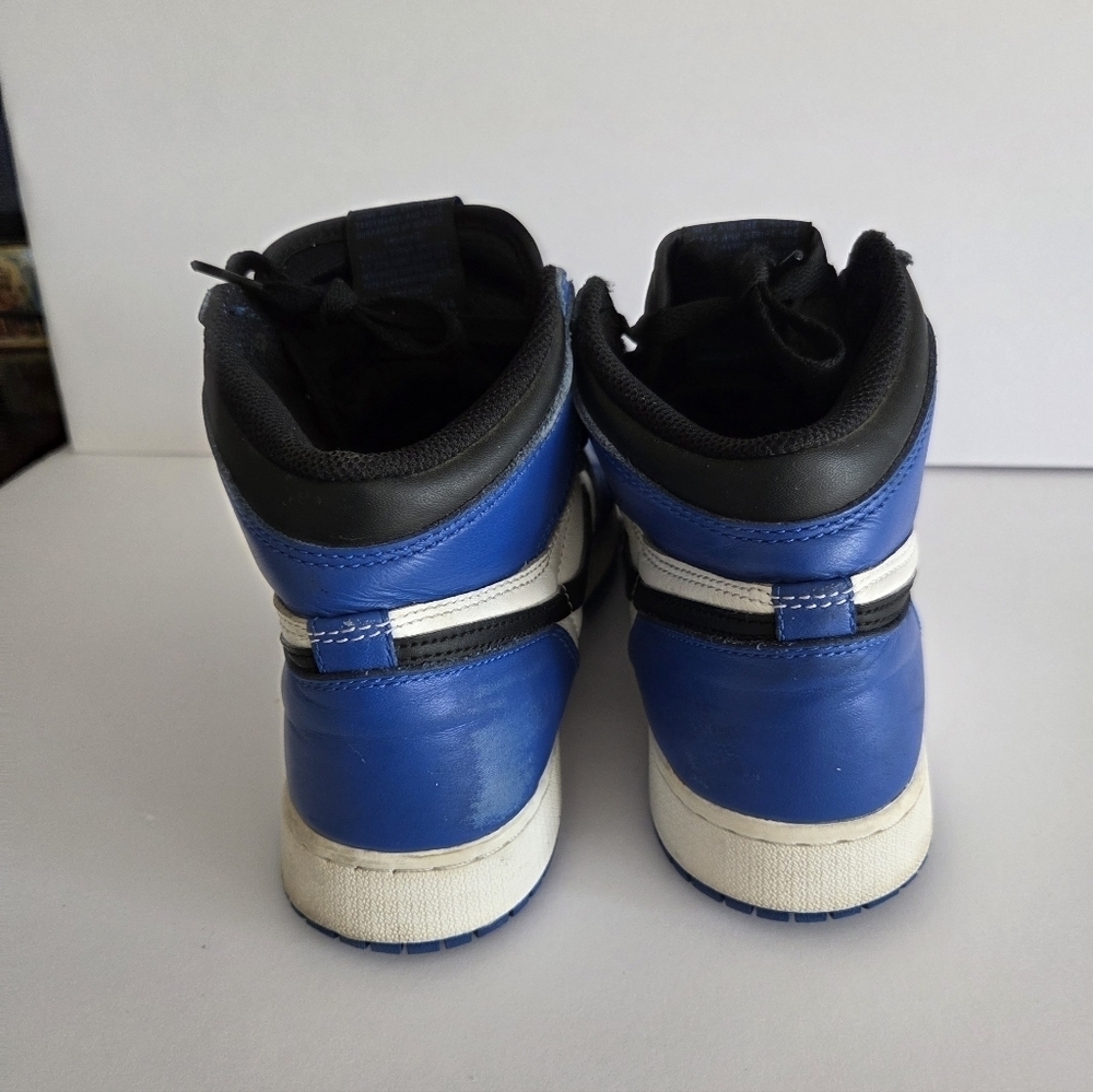 Nike Air Jordan 1 High-Top Sneakers in Blue and White Sz.5,5 Y - Picture 8 of 11